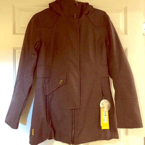 rain jacket with two way zipper